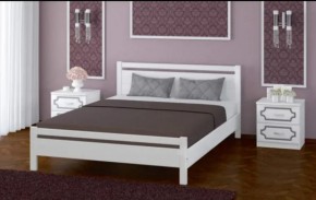 ВЕРОНИКА-1 Кровать из массива 1200 (Белый античный) в Кудымкаре - kudymkar.ok-mebel.com | фото