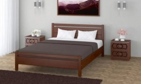 ВЕРОНИКА-1 Кровать из массива 1200 (Орех) в Кудымкаре - kudymkar.ok-mebel.com | фото