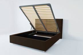 Кровать Корсика с ПМ 800 (экокожа коричневая) в Кудымкаре - kudymkar.ok-mebel.com | фото