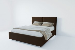 Кровать Корсика с ПМ 800 (экокожа коричневая) в Кудымкаре - kudymkar.ok-mebel.com | фото 2