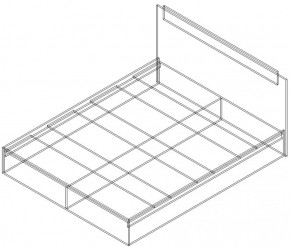 СОФИЯ Кровать КР1600 (венге/дуб белфорт) щиты в Кудымкаре - kudymkar.ok-mebel.com | фото 2