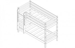 Кровать низкая с прямой лестницей Соня (Вариант 11) в Кудымкаре - kudymkar.ok-mebel.com | фото 4