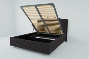 Кровать Нягань с ПМ 1800 (экокожа кольт ч) в Кудымкаре - kudymkar.ok-mebel.com | фото