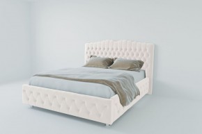 Кровать Нягань с ПМ 2000 (экокожа белая) в Кудымкаре - kudymkar.ok-mebel.com | фото 2