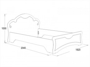 Кровать Ольга-10 МДФ (1600) без основания в Кудымкаре - kudymkar.ok-mebel.com | фото 2