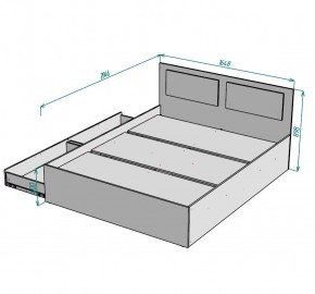 Кровать Ольга L40 (1600) 2 ящика в Кудымкаре - kudymkar.ok-mebel.com | фото 2