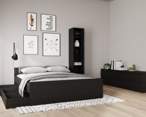 Кровать ОРИОН двухспальная с ортопедическим основанием 180х200, цвет Дуб Венге в Кудымкаре - kudymkar.ok-mebel.com | фото 3