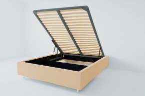 Кровать Подиум с ПМ 800 (экокожа бежевая) в Кудымкаре - kudymkar.ok-mebel.com | фото
