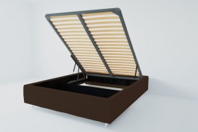 Кровать Подиум с ПМ 800 (экокожа коричневая) в Кудымкаре - kudymkar.ok-mebel.com | фото
