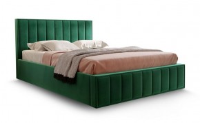 Кровать "Вена" 1400 СТАНДАРТ Вариант 1 Мора зеленый + бельевой ящик с кроватным основанием и подъемным механизмом в Кудымкаре - kudymkar.ok-mebel.com | фото
