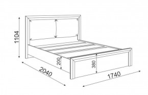 Кровать 1.6 Глэдис М31 с настилом и мягкой частью (ЯШС/Белый) в Кудымкаре - kudymkar.ok-mebel.com | фото 3