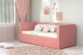 Кровать с ПМ (арт.030) (с/м 900*2000мм) (б/матр), ткань розовая в Кудымкаре - kudymkar.ok-mebel.com | фото