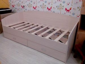 Кровать Соло-софа 1 с ящиками в Кудымкаре - kudymkar.ok-mebel.com | фото 2