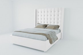 Кровать Венеция ЛЮКС с ПМ 1200 (экокожа белая) в Кудымкаре - kudymkar.ok-mebel.com | фото 2