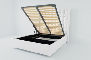 Кровать Венеция ЛЮКС с ПМ 900 (экокожа белая) в Кудымкаре - kudymkar.ok-mebel.com | фото