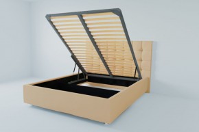 Кровать Венеция с ПМ 800 (экокожа бежевая) в Кудымкаре - kudymkar.ok-mebel.com | фото