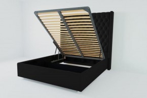 Кровать Версаль ЛЮКС с ПМ 2000 (экокожа кольт ч) в Кудымкаре - kudymkar.ok-mebel.com | фото 2