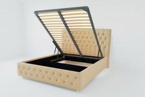 Кровать Версаль с ПМ 1600 (экокожа бежевая) в Кудымкаре - kudymkar.ok-mebel.com | фото 2