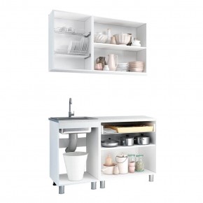 Кухня Айсбери 1.2 м (Белый/Дуб Сонома) в Кудымкаре - kudymkar.ok-mebel.com | фото 2