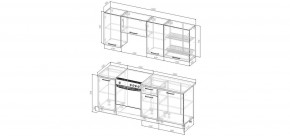 Кухонный гарнитур Белый Глянец 2000 (Стол. 26мм) в Кудымкаре - kudymkar.ok-mebel.com | фото 2