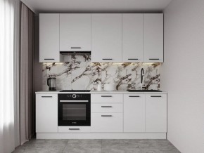 Кухонный гарнитур Белый Глянец 2400 h950 (Стол. 26мм) в Кудымкаре - kudymkar.ok-mebel.com | фото