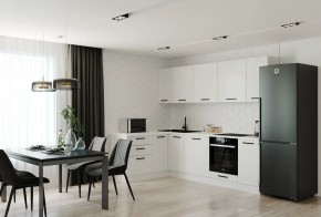 Кухонный гарнитур Белый Глянец 2600*1600 (Стол. 26мм) в Кудымкаре - kudymkar.ok-mebel.com | фото