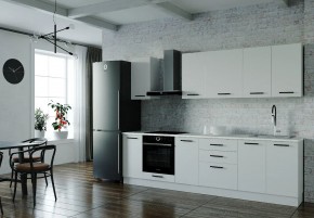 Кухонный гарнитур Белый Глянец 2800 (Стол. 38мм) в Кудымкаре - kudymkar.ok-mebel.com | фото
