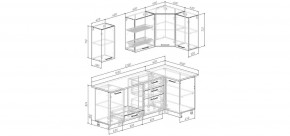 Кухонный гарнитур Меренга 2200*1000 (Стол. 26мм) в Кудымкаре - kudymkar.ok-mebel.com | фото 2