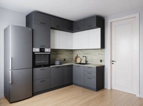Кухонный гарнитур Меренга 2200*1700 (Стол. 26мм) в Кудымкаре - kudymkar.ok-mebel.com | фото