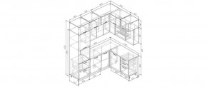 Кухонный гарнитур Меренга 2200*1700 (Стол. 38мм) в Кудымкаре - kudymkar.ok-mebel.com | фото 2