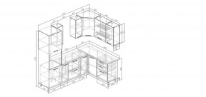 Кухонный гарнитур Меренга 2400*1600 (Стол. 38мм) в Кудымкаре - kudymkar.ok-mebel.com | фото 2