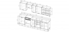 Кухонный гарнитур Меренга 3000 (Стол. 26мм) в Кудымкаре - kudymkar.ok-mebel.com | фото 2