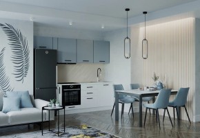 Кухонный гарнитур Ниагара 2550 (Стол. 38мм) в Кудымкаре - kudymkar.ok-mebel.com | фото