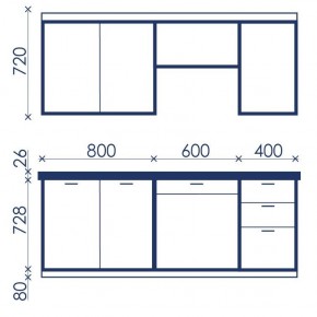 Кухонный гарнитур Ольвия-6 (1.8м) в Кудымкаре - kudymkar.ok-mebel.com | фото 4