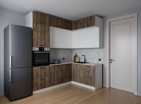 Кухонный гарнитур Старое Дерево 2200*1700 (Стол. 26мм) в Кудымкаре - kudymkar.ok-mebel.com | фото