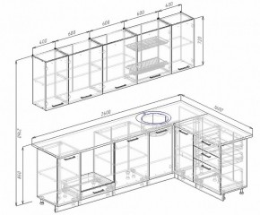 Кухонный гарнитур угловой Бланка 2600х1600 (Стол. 26мм) в Кудымкаре - kudymkar.ok-mebel.com | фото 2