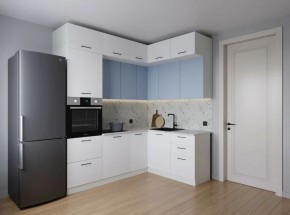 Кухонный гарнитур угловой Капри 2200*1700 (Стол. 38мм) в Кудымкаре - kudymkar.ok-mebel.com | фото