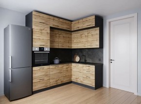 Кухонный гарнитур угловой Крафт 2200*1700 (Стол. 26мм) в Кудымкаре - kudymkar.ok-mebel.com | фото