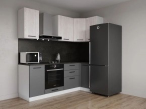 Кухонный гарнитур угловой Санторини 2200*1000 (Стол. 38мм) в Кудымкаре - kudymkar.ok-mebel.com | фото