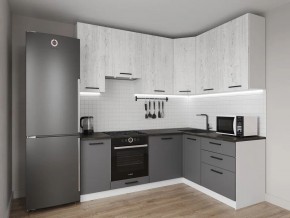 Кухонный гарнитур угловой Санторини 2200*1600 h950 (Стол. 26мм) в Кудымкаре - kudymkar.ok-mebel.com | фото