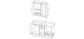 Кухонный гарнитур Умбра 1600 h950 (Стол. 38мм) в Кудымкаре - kudymkar.ok-mebel.com | фото 2
