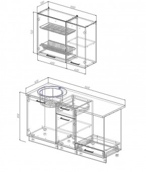 Кухонный гарнитур Вегас 1600 (Стол. 26мм) в Кудымкаре - kudymkar.ok-mebel.com | фото 2