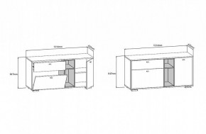 ЛАНС Комод К101 (дуб бунратти/графит) в Кудымкаре - kudymkar.ok-mebel.com | фото 3