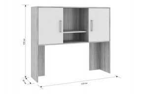 ЛАЙТ 2 Надстройка стола компьютерного (1200) в Кудымкаре - kudymkar.ok-mebel.com | фото 3