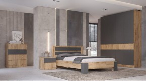 ЛЕНОРА Спальный гарнитур (модульный) графит в Кудымкаре - kudymkar.ok-mebel.com | фото