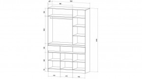 ЛЕНОРА Спальный гарнитур (модульный) кашемир в Кудымкаре - kudymkar.ok-mebel.com | фото 9