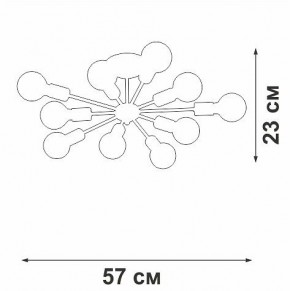Люстра на штанге Vitaluce V4261 V4261-0/10PL в Кудымкаре - kudymkar.ok-mebel.com | фото 4