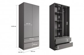 МОРИ МШ 900.2 Шкаф (графит) в Кудымкаре - kudymkar.ok-mebel.com | фото 2