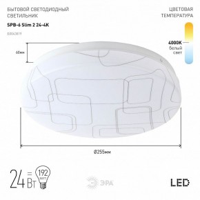 Накладной светильник Эра Slim SPB-6 Slim 2 24-4K в Кудымкаре - kudymkar.ok-mebel.com | фото 2