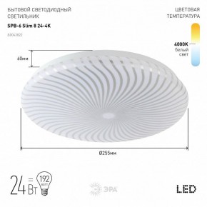 Накладной светильник Эра Slim SPB-6 Slim 8 24-4K в Кудымкаре - kudymkar.ok-mebel.com | фото 2